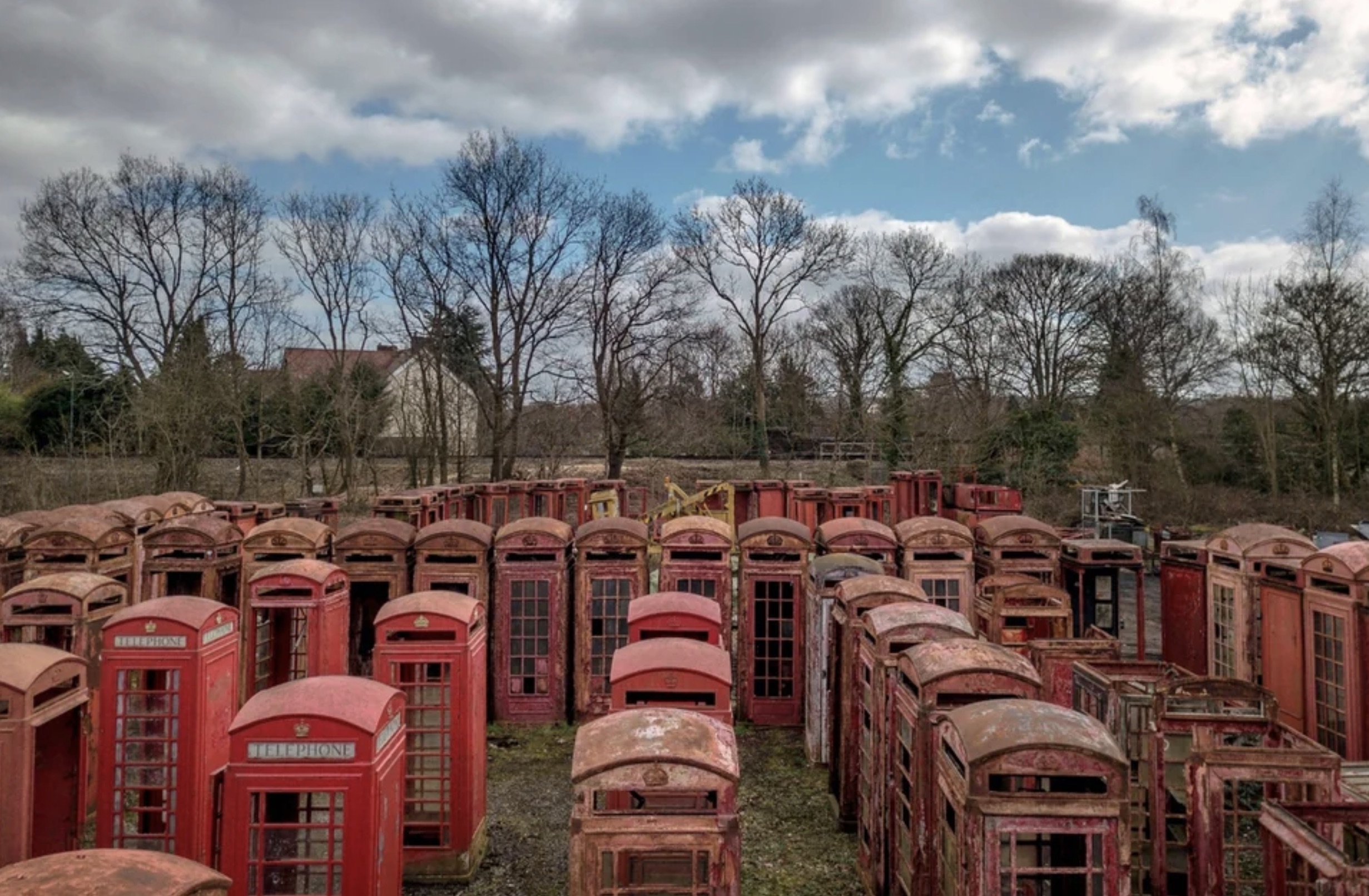 phone booth graveyard